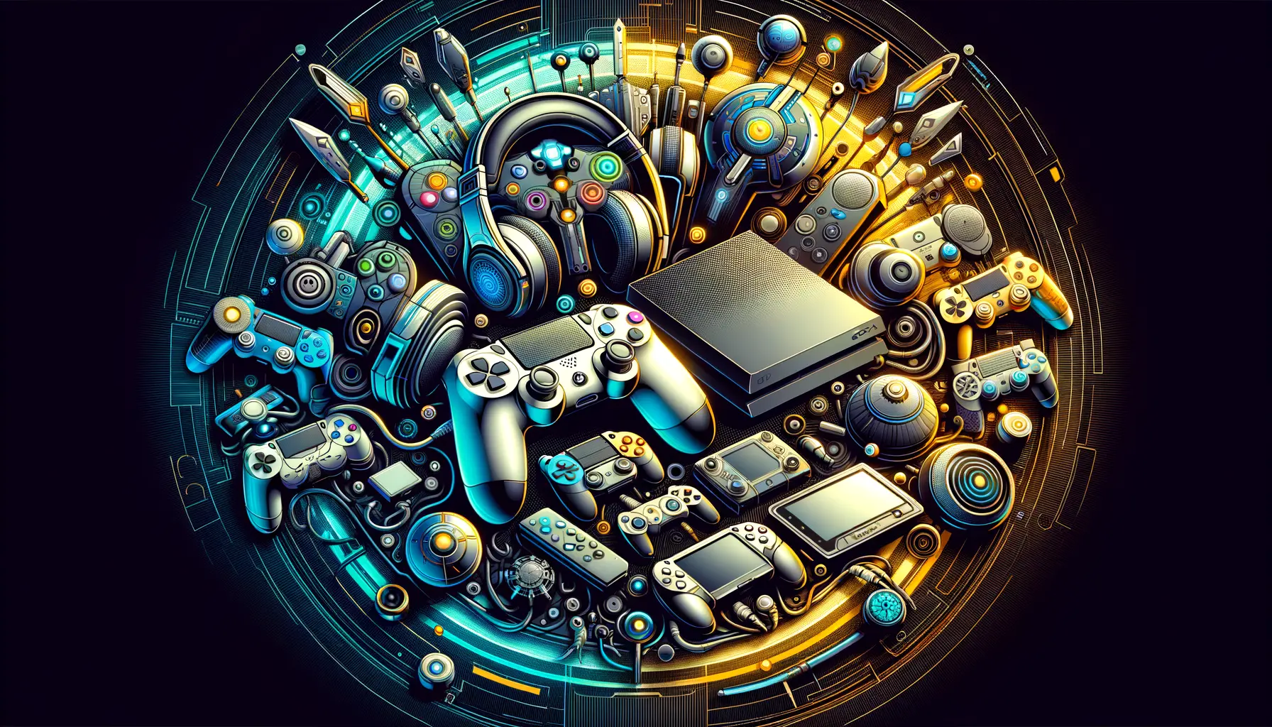 Wichtiges Zubehör für die beste Spiele Konsole 2026 inklusive Controller und Headsets